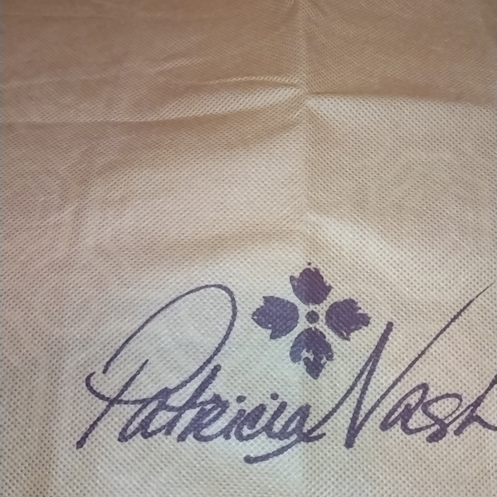 Patricia Nash Cream Fabric with Purple Logo - Picture 3 of 5